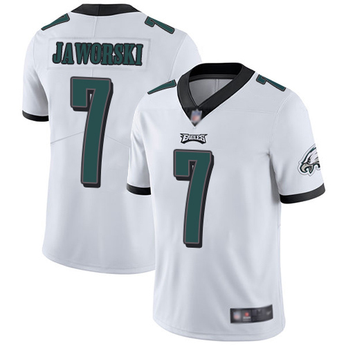 Men Philadelphia Eagles #7 Ron Jaworski White Vapor Untouchable NFL Jersey Limited Player Football